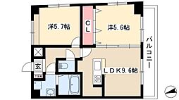 ベラヴィスタ神田 2LDKの間取図画像