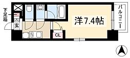 BPRResidence丸の内 1Kの間取図画像
