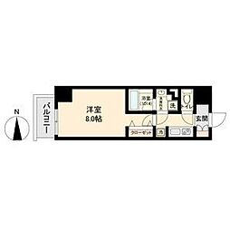 ブランシエスタ金山 1Kの間取図画像