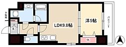 TheFirstOneKanayama 1LDKの間取図画像