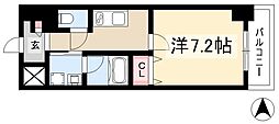 ボーデュキャナル幅下 1Kの間取図画像