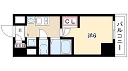 プレサンス鶴舞グリーンパーク 1Kの間取図画像