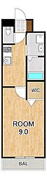 YEBISU 1階1Kの間取り