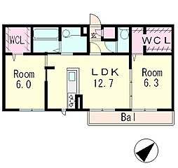 JR湖西線 唐崎駅 徒歩10分 2階/-