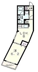 Ambellir 1LDKの間取図画像