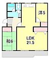 膳所ハイツ6号棟4階6.8万円