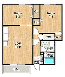 サンハイツ湖西II 1階