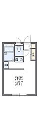 レオパレスWISTERIA 1Kの間取図画像
