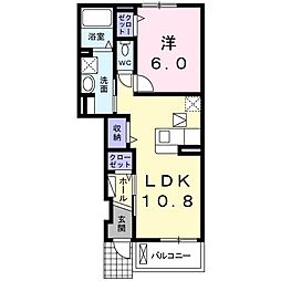 メゾンラブリーJ 1LDKの間取図画像