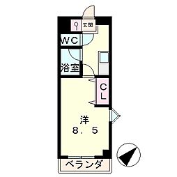 クローバーハイツIII 1階