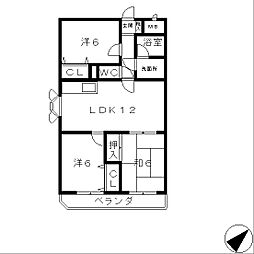 レジデンス南草津 3LDKの間取図画像