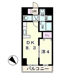 Blezio3 1LDKの間取図画像