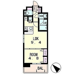グランマリーベルST 1LDKの間取図画像