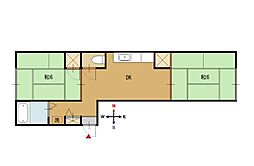 間取図画像 2DK