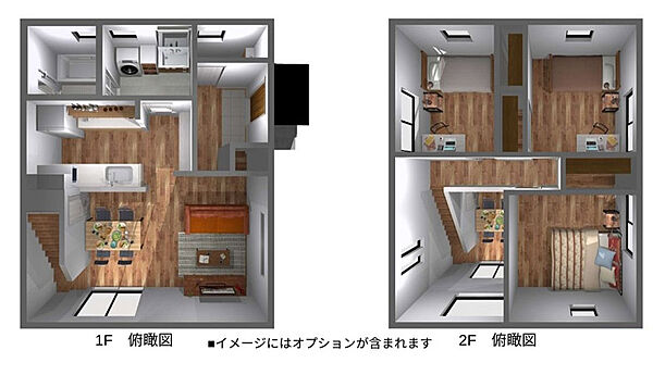 建物プランイメージパース（俯瞰図）