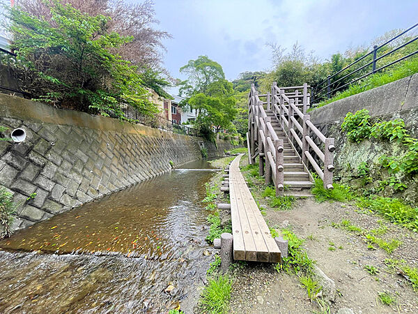 現地より約500mの前田川遊歩道