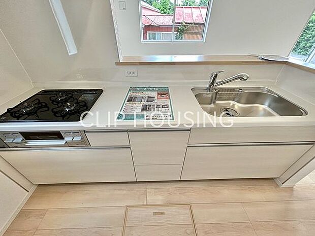 リビングが見渡せるカウンターキッチンですので、お子様を安心して遊ばせながら家事ができます！