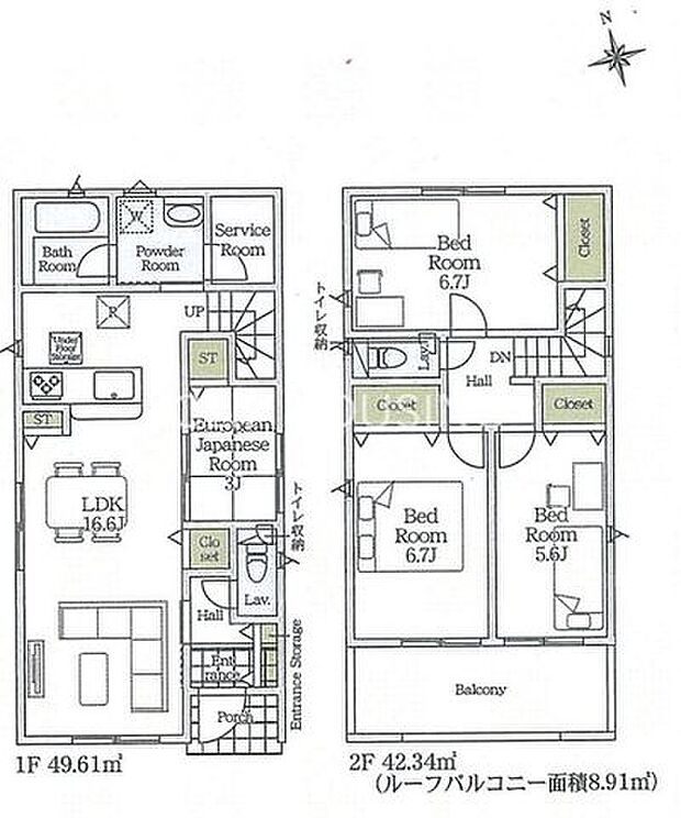 新築分譲住宅になっており、二階にはバルコニーもございます!
