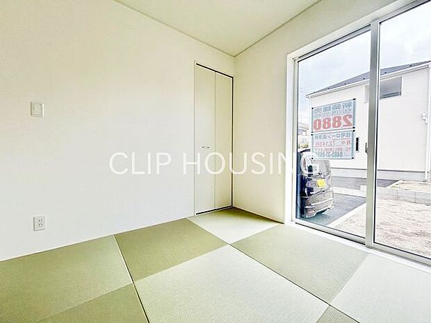 畳は今風の琉球畳へと変更されました！和モダンな落ち着きのある空間となっています。