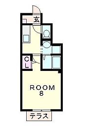 エストゥディオ24 1Kの間取図画像