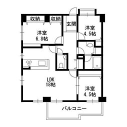 LANAIJGRANDE 3LDKの間取図画像