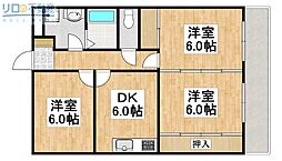 間取図画像 3DK