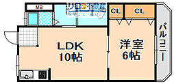 丸永マンション 1LDKの間取図画像
