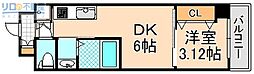 Nu伊丹駅前 2Kの間取図画像