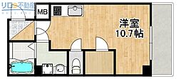 ELEGANTE宝塚 ワンルームの間取図画像