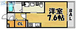 フロントハウスA ワンルームの間取図画像