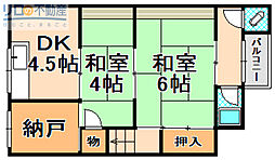 野口文化 2SDKの間取図画像