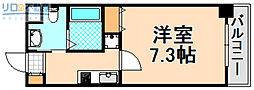 ハッピー新伊丹2 1Kの間取図画像