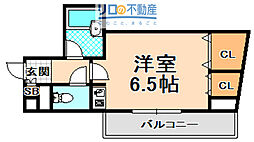 プレステージ中野 ワンルームの間取図画像