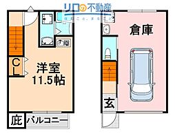 GAZELLE STYLE伊丹桑津 ワンルームの間取図画像