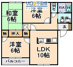 サン・ロジュマン 3LDKの間取図画像