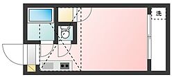 メゾンニッセイ経堂 2階ワンルームの間取り