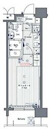 グランド・ガーラ代田橋 2階1Kの間取り