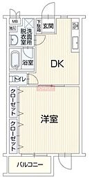 グラントレゾール明大前 1階1DKの間取り
