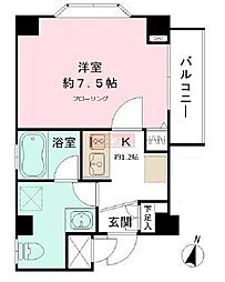 ＣＹＮＴＨＩＡ代田橋III 3階1Kの間取り