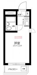 ハイシティ代々木公園 3階ワンルームの間取り