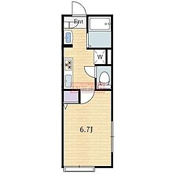 Ｆｌａｔ．ｎｅｏ明大前 1階1Kの間取り