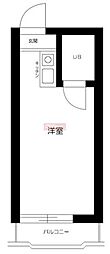 メゾン経堂 ワンルームの間取図画像