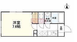 ウェルスクエアイズム下北沢 1Kの間取図画像