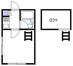 ローリエ三軒茶屋 1Kの間取図画像