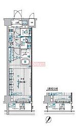 ブライズ中野南台 1Kの間取図画像