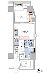 ボヌールステージ笹塚 1DKの間取図画像