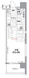 パークハビオ渋谷神山町 1Kの間取図画像