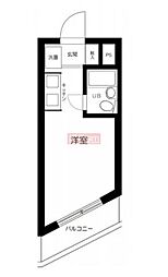 TOP三軒茶屋NO4 1Kの間取図画像