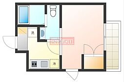 I・FLAT明大前 1Kの間取図画像