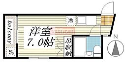 メゾン・ド・マドリエ ワンルームの間取図画像